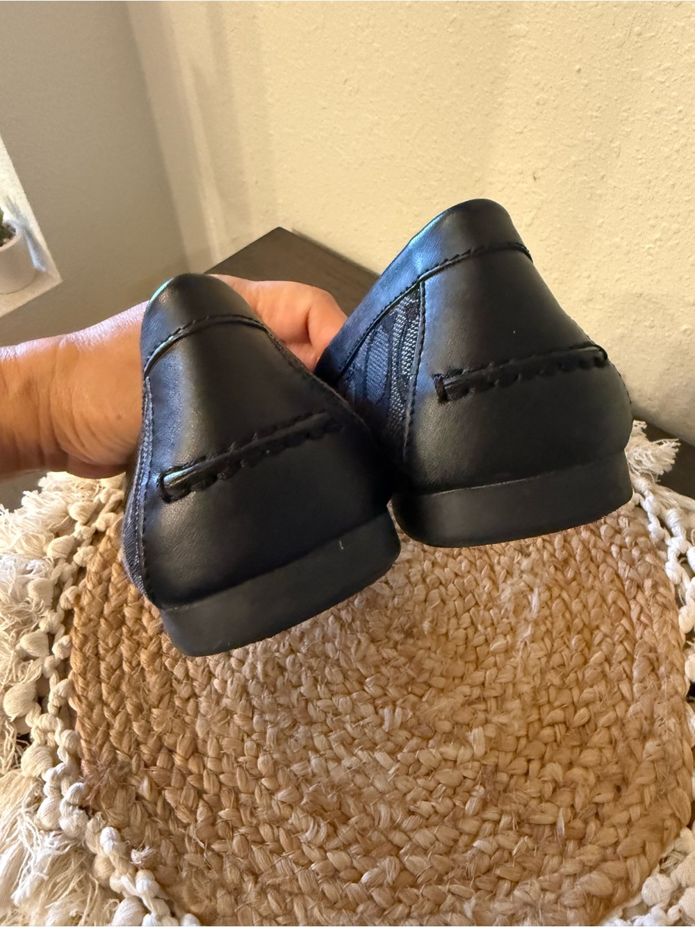 Coach Signature Jacquard Loafers Black Grey Monogram Moccasins Shoes 8.5 - Picture 7 of 17